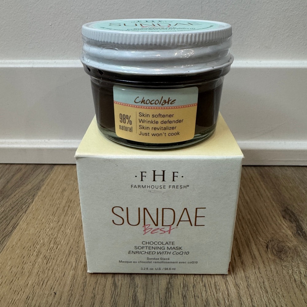 FHF FarmHouse Fresh Sundae‎ Best Chocolate Softening Mask with CoQ10 3.2oz NEW